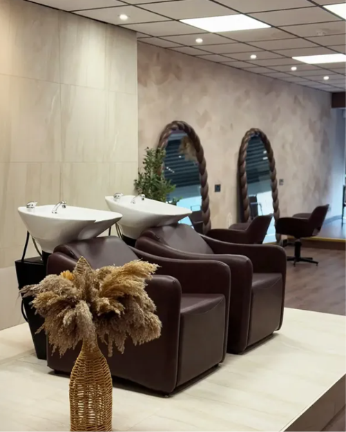 Salon hair wash stations