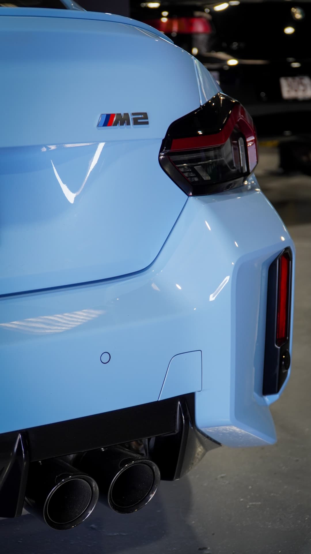 Rear detail of a performance car