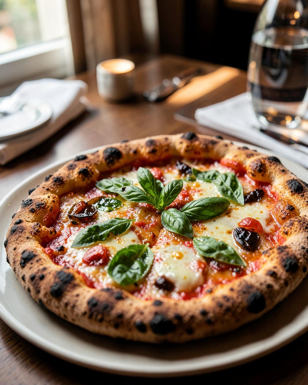 Artisan wood-fired pizza